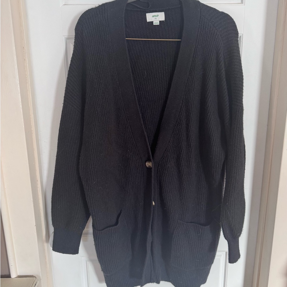 Aerie Black Knit Sweater